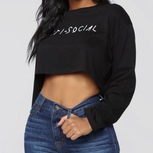 ANTISOCIAL CROP TOP